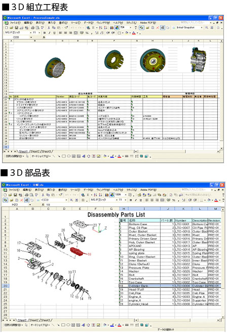 ラティス、3D帳票ソフトの工程表・部品表作成機能を強化－使い勝手を向上したLattice3D Reporter Ver.2.1の本格販売開始－