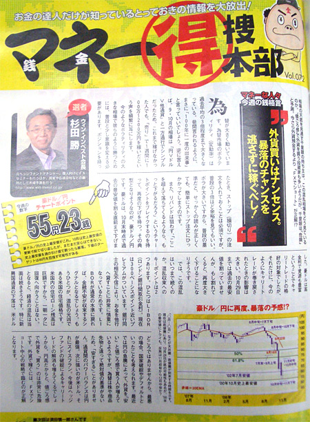 �u�O�ݔ����̓i���Z���X�B�\���̃`�����X�𓦂����ɉ҂��ׂ��I�vFX�X�N�[�� Win-invest Japan��Î� ���c���̃R�����g���A�T��SPA!11/18���Ɍf�ڂ���܂����B