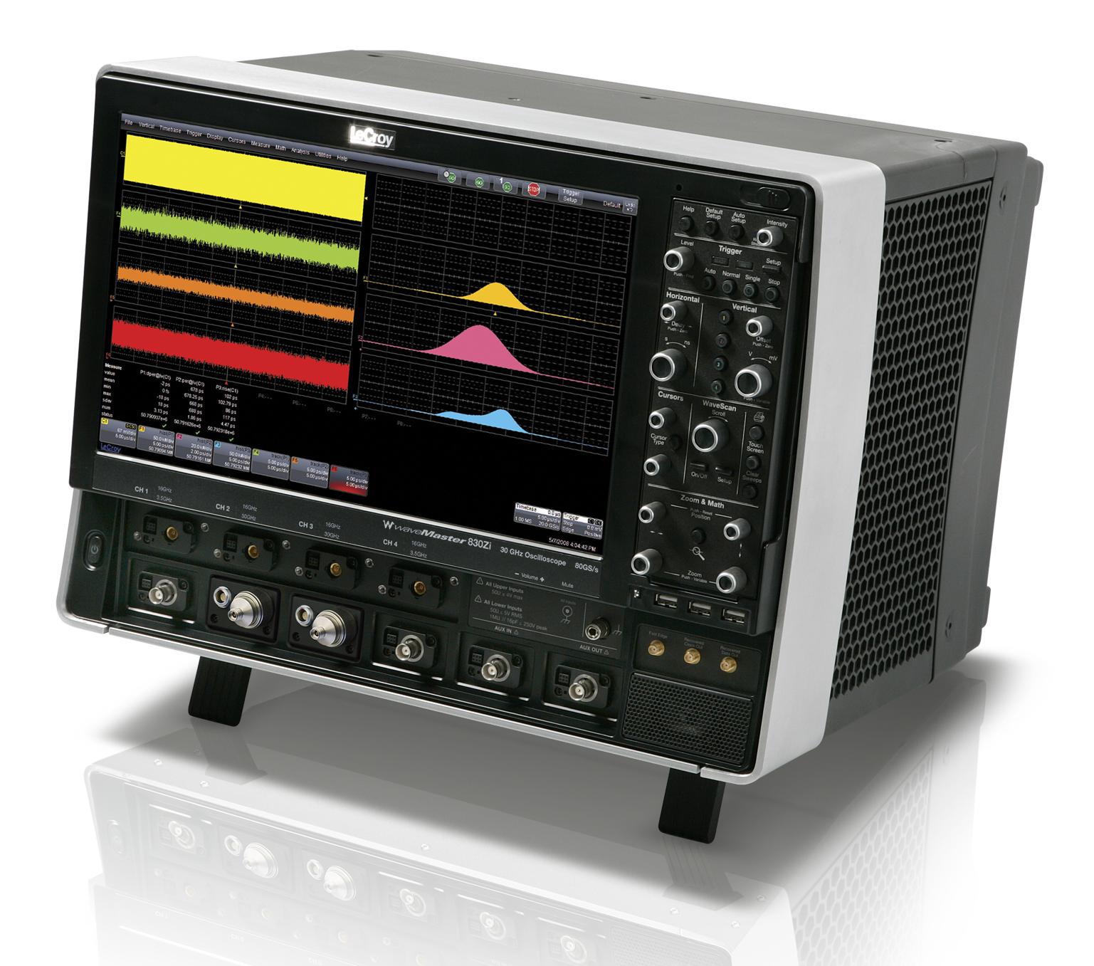 ���E�ōL�ш�(30GHz)�A���E�ō��T���v�����O(80GS/s)�����������f�W�^���E�I�V���X�R�[�v�@�R�V���[�Y�𔭕\�B